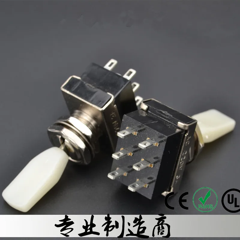 10Pcs 12mm Toggle Switch ON-OFF-ON 6 feet 3 files Boat Round Rocker | Обустройство дома