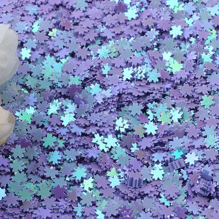 Light purple 10 г/лот, цветущая вишня, пайетки, 5 мм, цветок, блестки для рукоделия, аксессуары для шитья, дизайн ногтей, блестки, конфетти - Цвет: Light purple