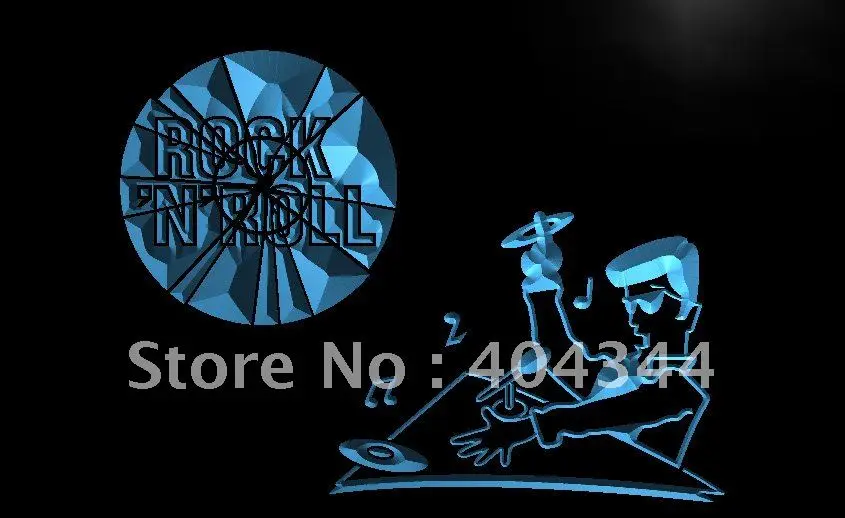 

LB945- DJ Disc Jockey Rock n Roll Disco Light Sign home decor crafts