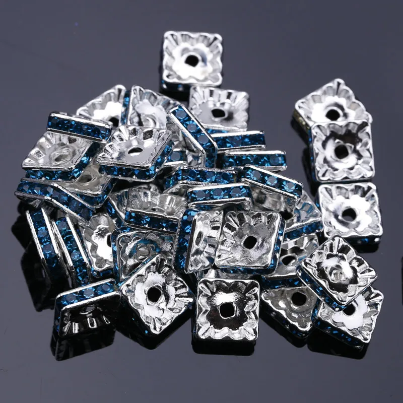 Бесплатная доставка 100 шт. 6 мм Посеребренные стразы блестящие элементы для сумки