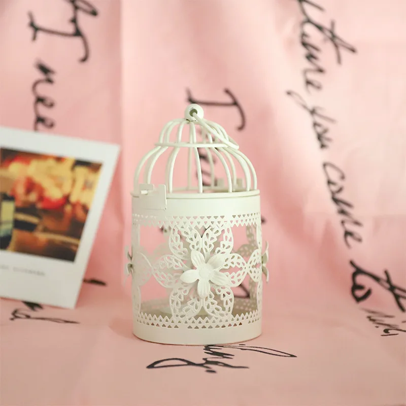 Винтажный металлический подсвечник для птиц Настольная декоративная подставка