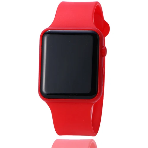 Red relogio feminino светодиодный цифровой браслет часы для мужчин женщин детские часы армейские военные спортивные наручные часы Saat Reloj mujer - Цвет: Red