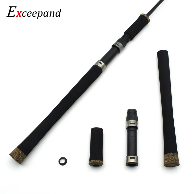 Exceepand Черный EVA пена спиннинг Сплит DIY ручка для рыболовной удочки ручки полюс заменить части для строительства или ремонта