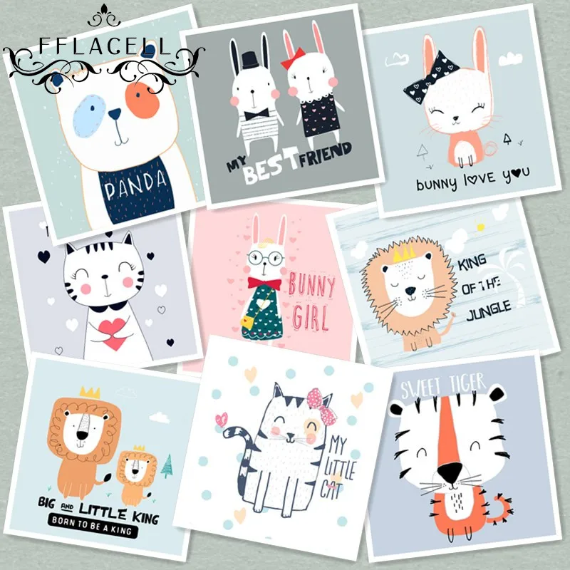 FFLACELL 1 шт. маленькая картинка Животное мультфильм ребенок теплопередача Смещение