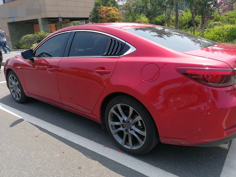 Для Mazda 6 ATENZA углеродное волокно ABS заднее стекло Hanlde треугольная крышка чаши аксессуары для стайлинга автомобилей 2 шт
