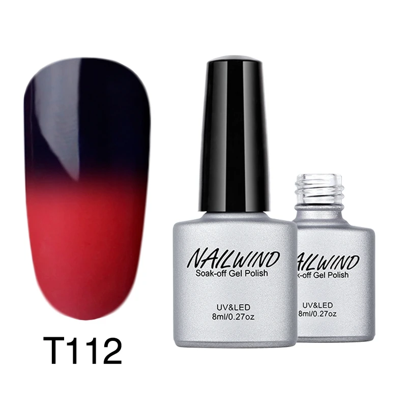 NAILWIND Гель-лак для ногтей, меняющий температуру, 8 мл, замачиваемый Гель-лак для ногтей, Полупостоянный Гель-лак, УФ светодиодный лак для ногтей - Цвет: T112