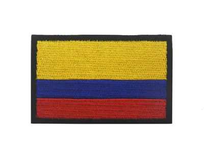 Colombia 1 шт. Куба Словакия Колумбии Сербия Уругвай Нигерия Коста-образным вышивальным знаком заплатки флаг для одежды рюкзак пришить патч - Цвет: Colombia