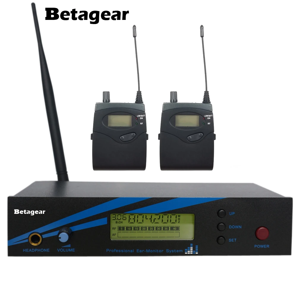 Betagear 300iemg2 G2 беспроводной-in-ear-монитор-1 передатчик 2 поясной приемник уха мониторинга цифровой беспроводной системы