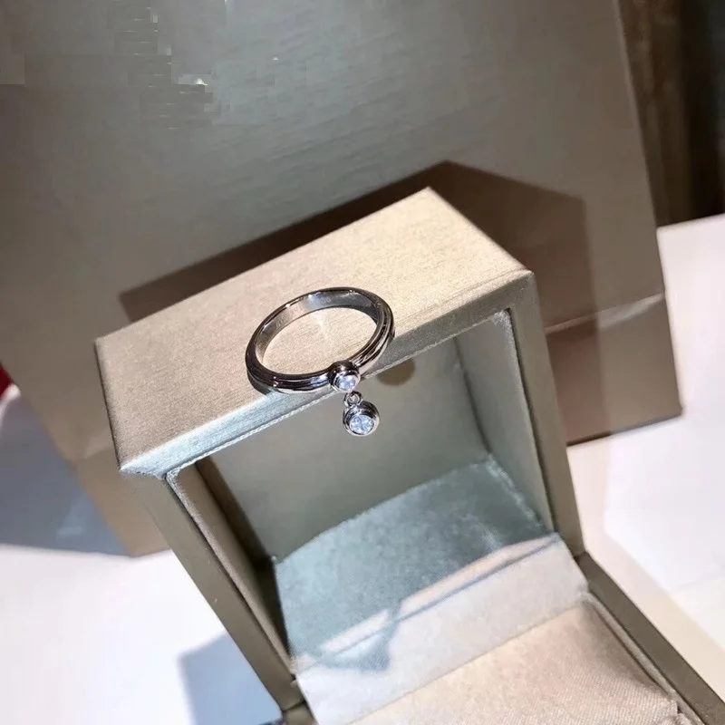 MY Crystal, Круглый Циркон, 925 пробы, серебряное, с кисточкой, кольцо на палец, Кристальное кольцо, любовь навсегда, для женщин, свадебное, Srackable, ювелирное изделие