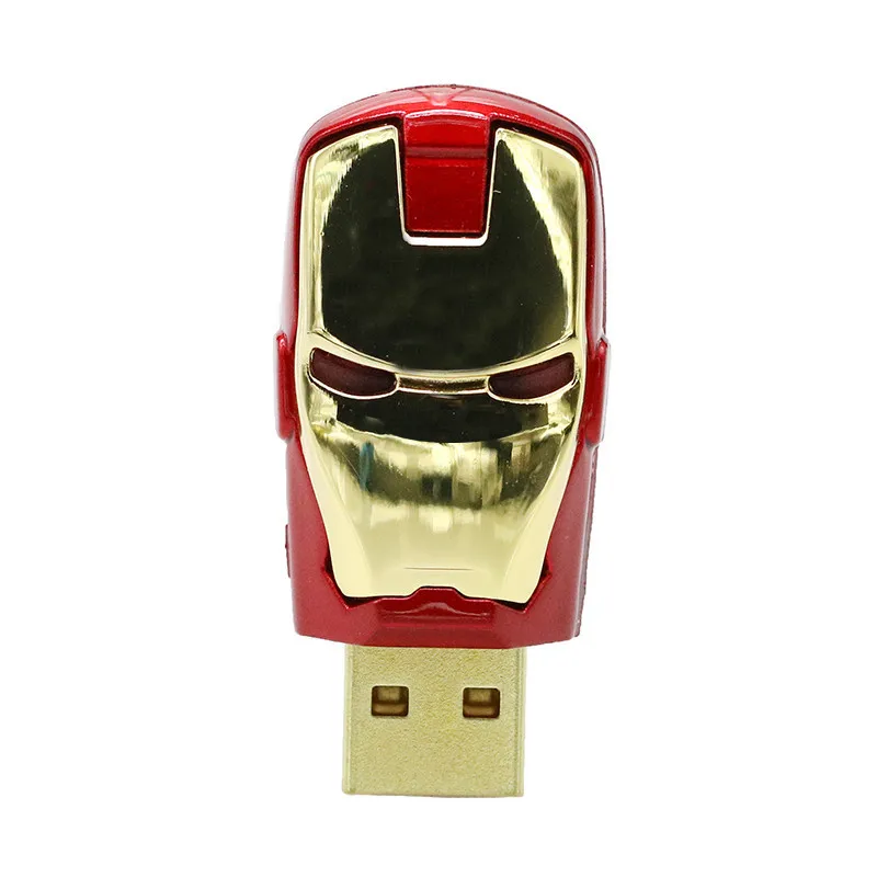 Usb флеш-накопитель 4G, 8 ГБ, 16 ГБ, 32 ГБ, 64 ГБ, Мстители, Marvel, USB флешка, Железный человек, светильник, флешка, расширенная карта памяти