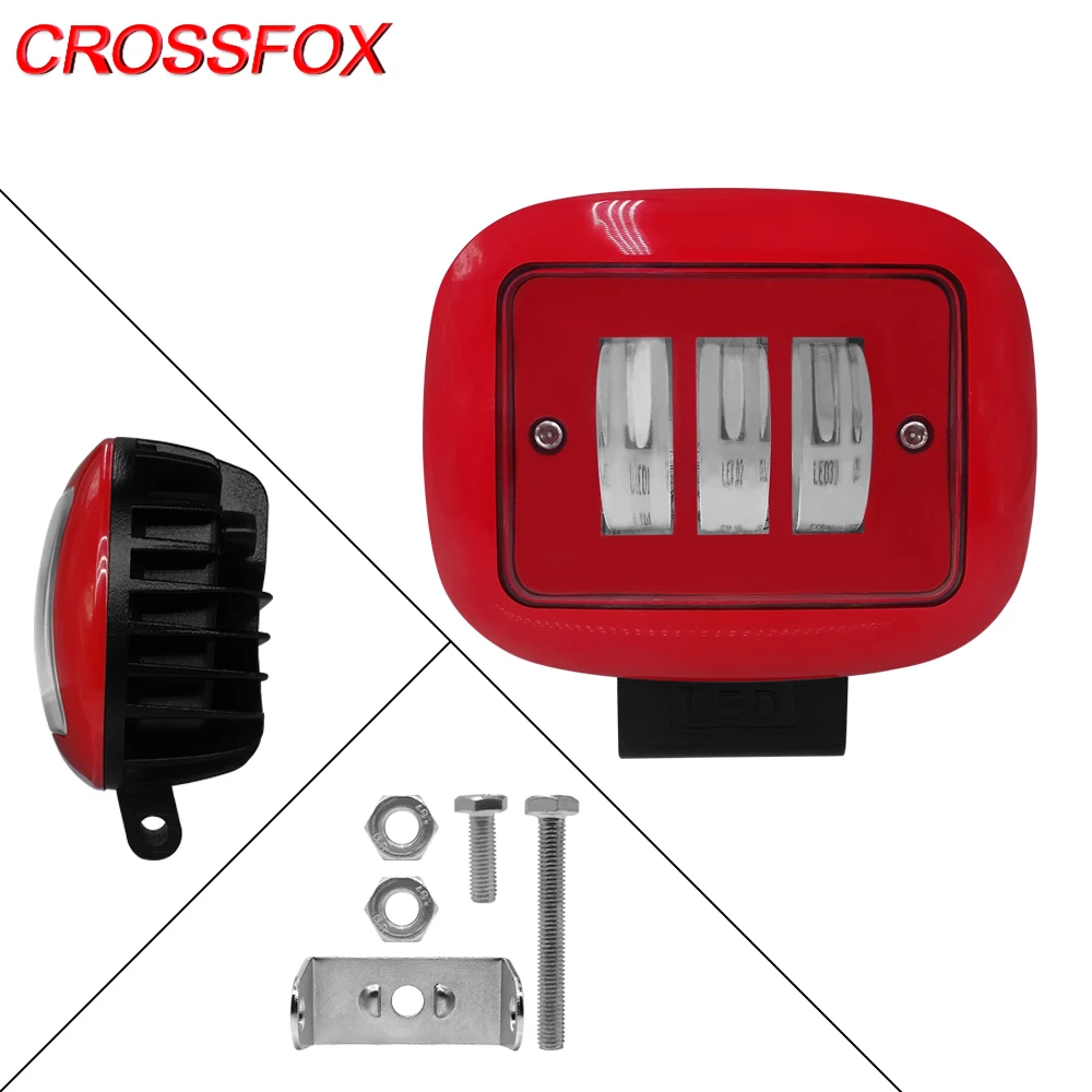 CROSSFOX светодиодный автомобильный светильник бар рабочий светильник 30W 12V 24V Авто Рабочий Светильник Спот комбинированный прожектор для трактор внедорожный мотоцикл 4WD 4x4 ATV внедорожник