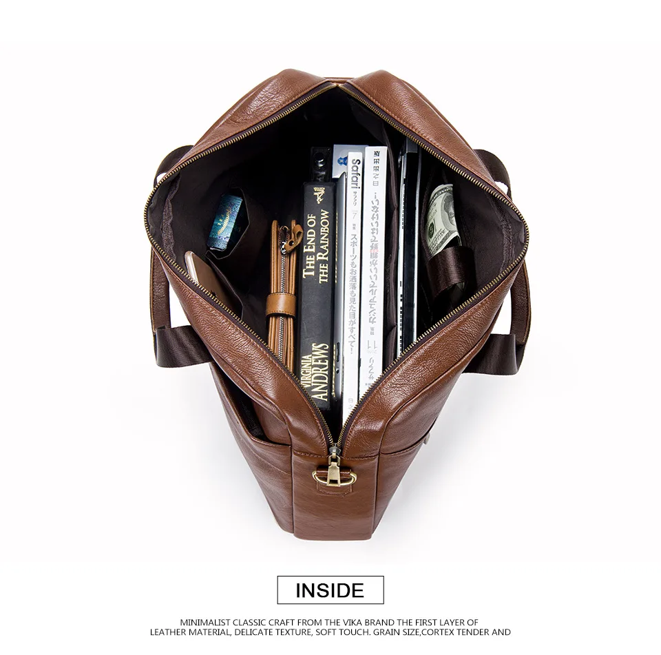 МВА качество воловья кожа мужской портфель 100% натуральная мужская сумка на плечо