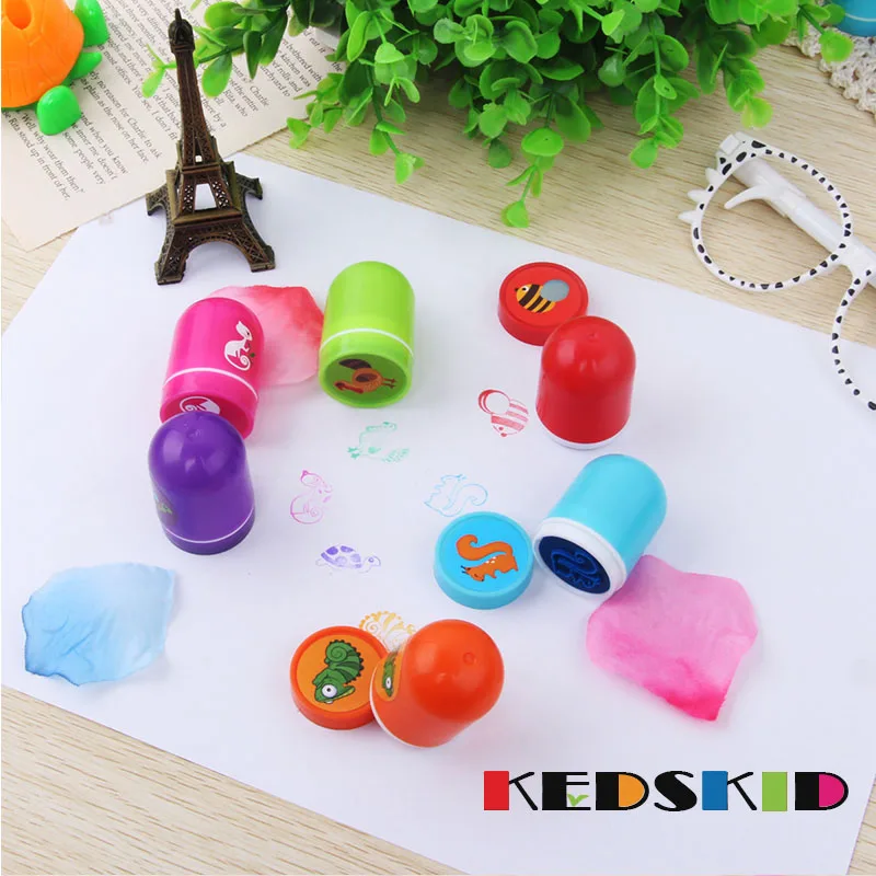5 шт./лот дети мультфильм штамп-пуля пользовательские пластиковые резиновые