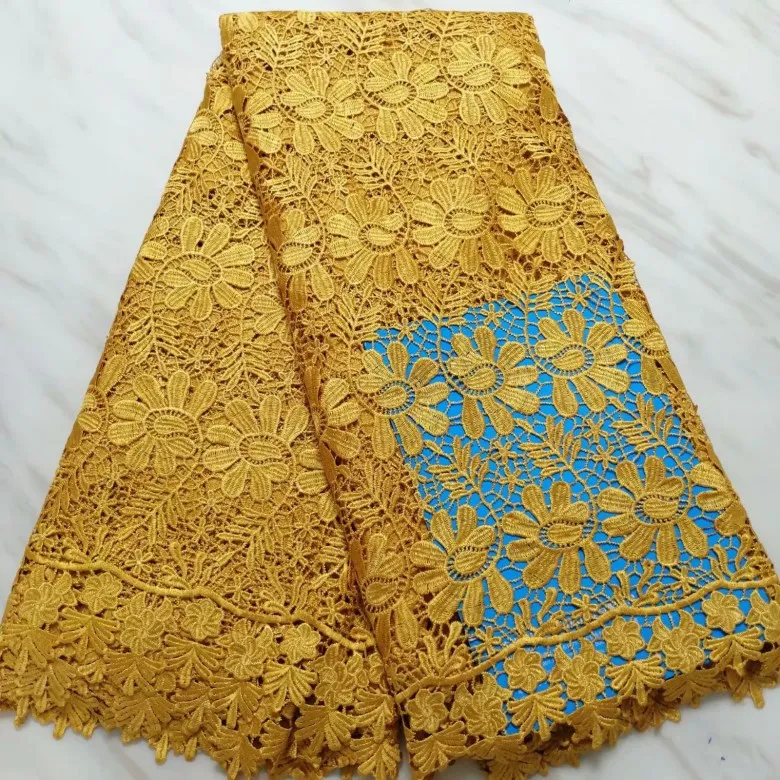unique style black colour milk silk 5yards water soluble lace fabric good quality guipure for clothes FF167-6 | Дом и сад