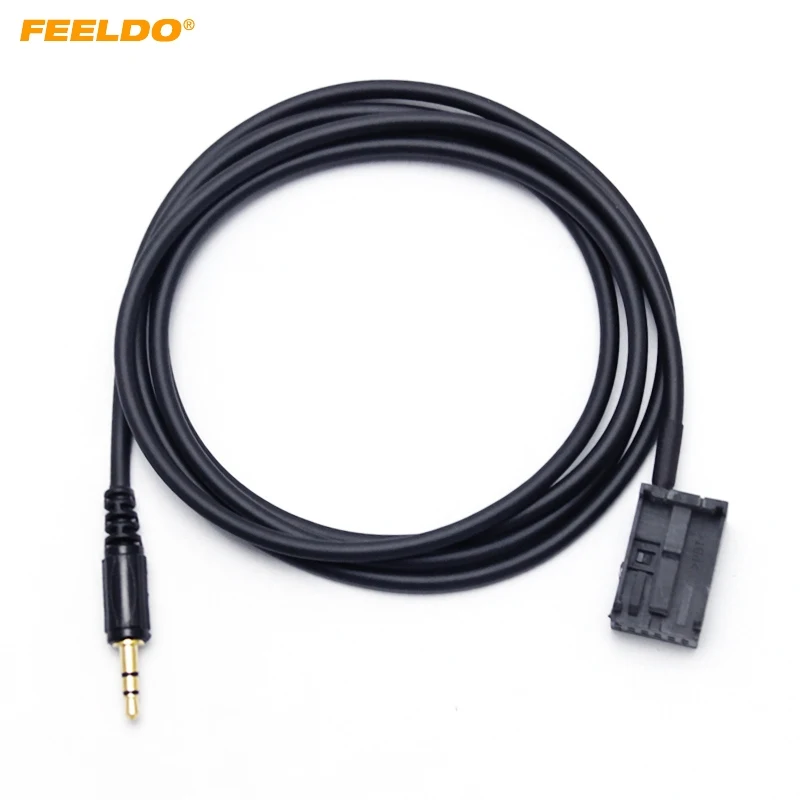 

FEELDO 10pcs Car Accessory CD 3.5mm Aux Cable Harness Adapter for Ford Focus Fiesta Mondeo PUMA MK2 MK3 S-MAX #2860