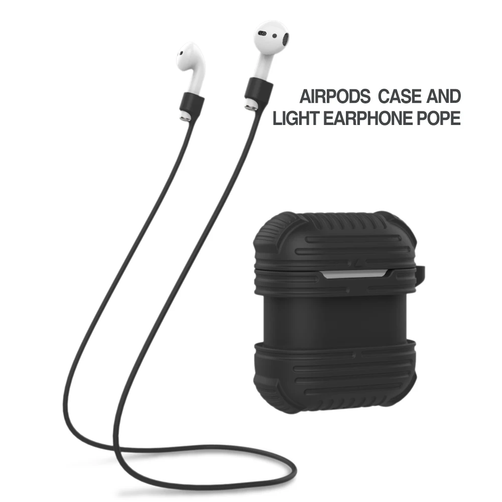 Противоударный силиконовый чехол для телефона защитный противоударный Air Pods +