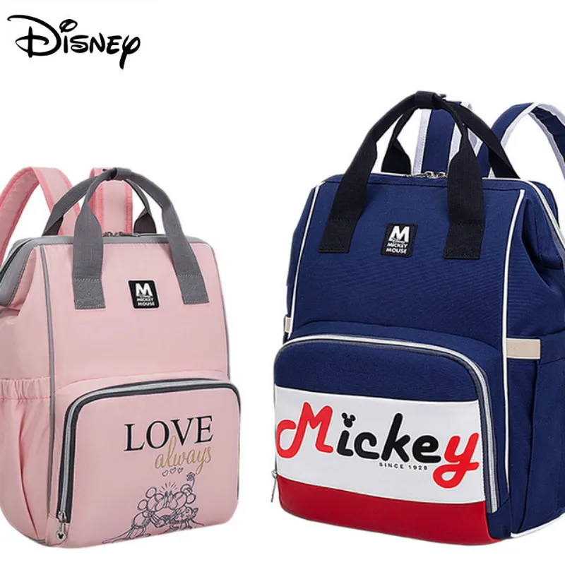 Disney Мода для беременных Детские Пеленки сумки рюкзак большой емкости Водонепроницаемый хранения подгузник Stoller путешествия Мама Уход сумка