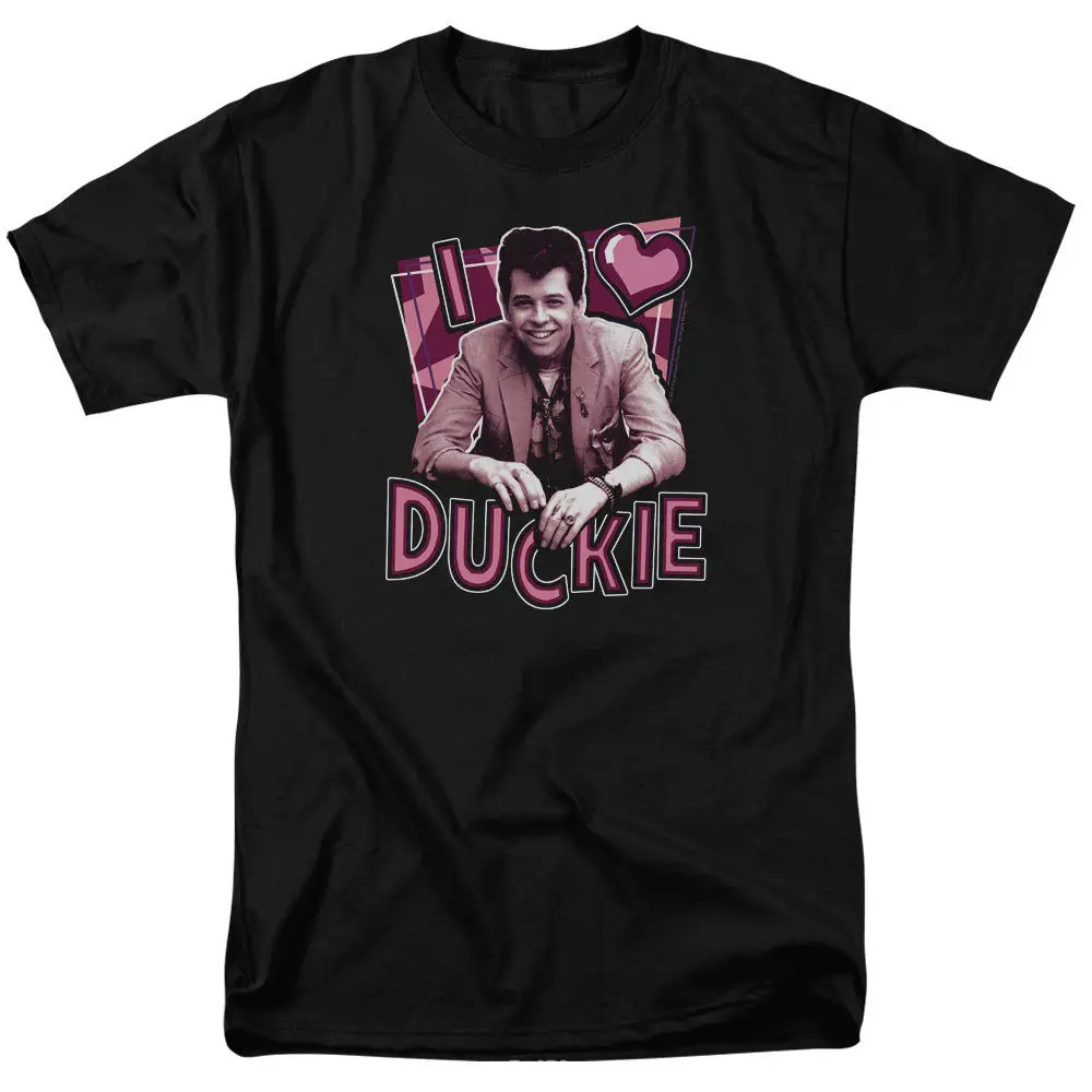 Красивая розовая футболка с надписью I Heart Duckie размеры новая крутая Повседневная