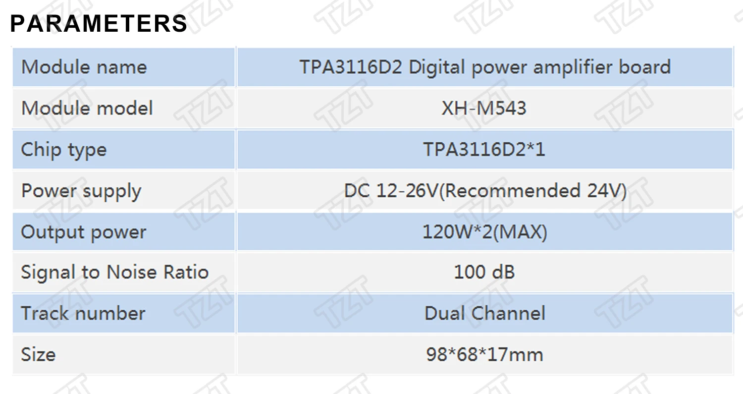 XH-M543 DC12-26V 2*120 Вт двухканальный стерео высокой мощности цифровой аудио усилитель мощности доска TPA3116D2 TPA3116 для Diy Kit