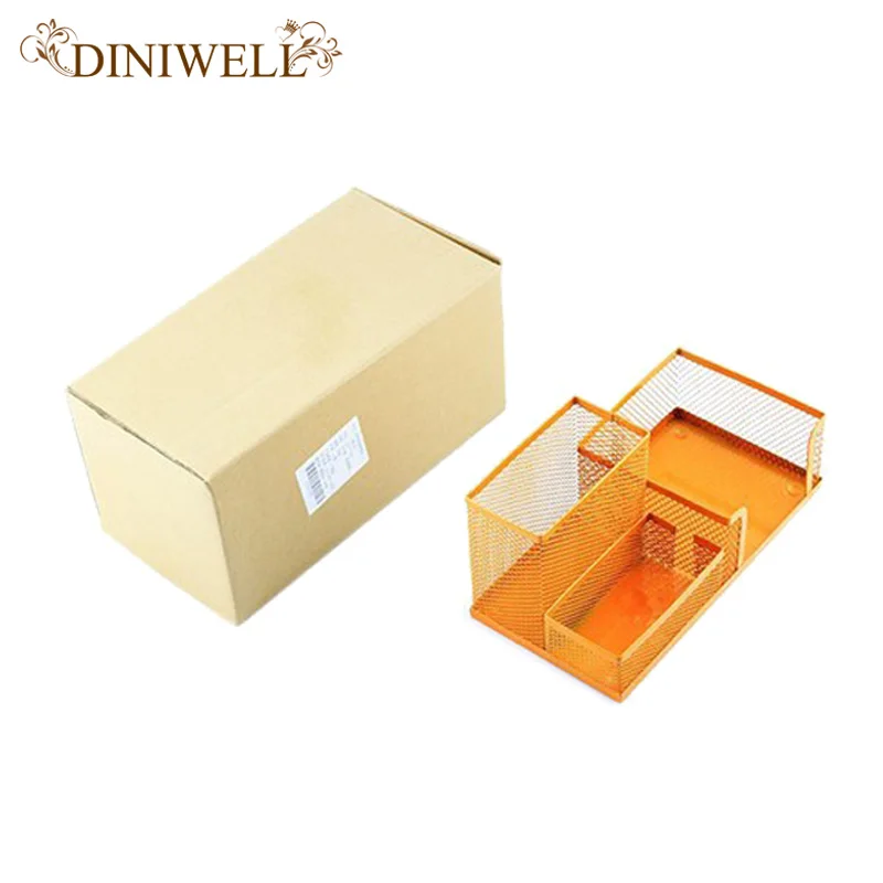 DINIWELL, новинка, металлическая настольная коробка для хранения, органайзер для ящика, ручки, карты, офисные канцелярские принадлежности, держатель для дома, стола, органайзер ZAKKA