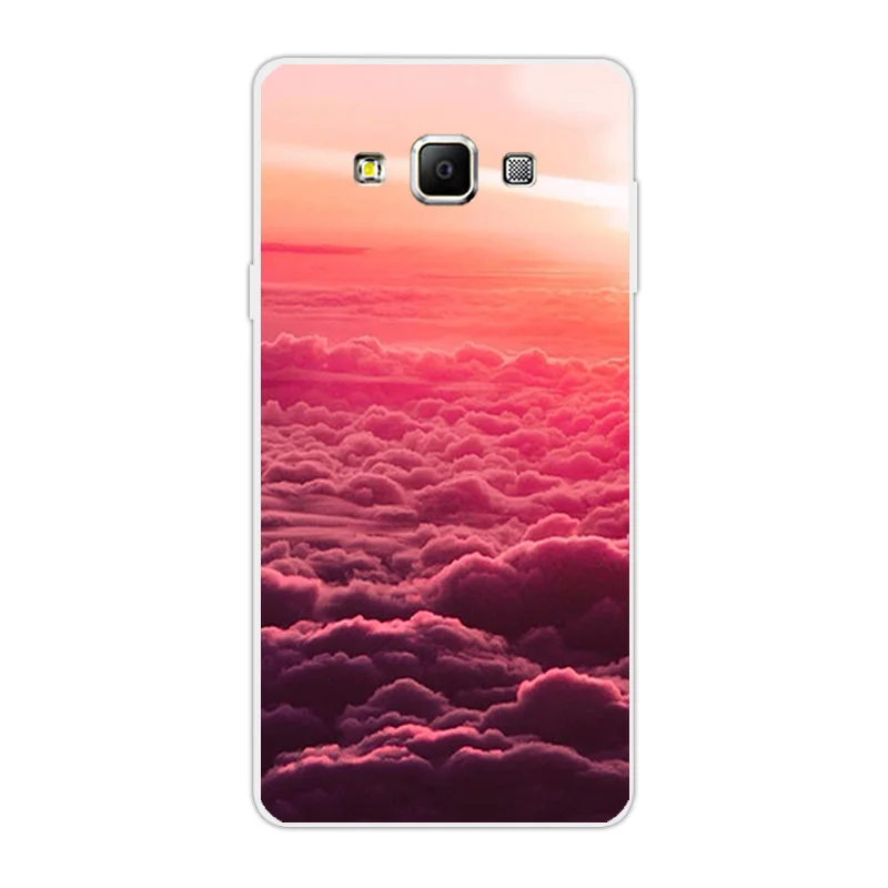 5 &quotдля Samsung Galaxy A7 A700 A7000 силиконовый чехол ТПУ для телефона звездное небо задние