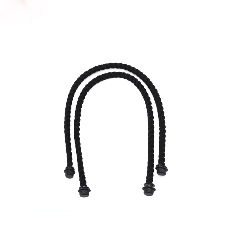 Black 70cm AMbag 1 пара Длинные Короткие пеньковые веревки ручка для O сумка Obag ручка 70 см 40 см для женщин сумка EVA - Цвет: Black 70cm