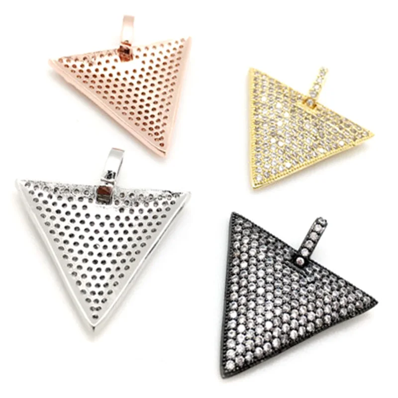 Новые микро проложить CZ Спайк собака бирка Подвески с залогом посеребренные