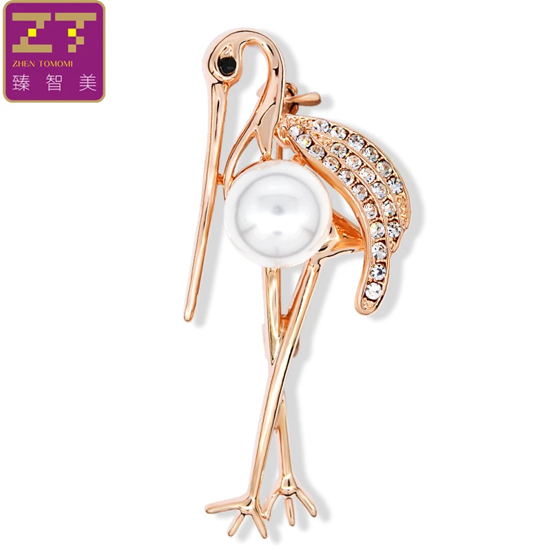 Zhen томоми Лаки животных элегантный японского журавля имитация-жемчужина