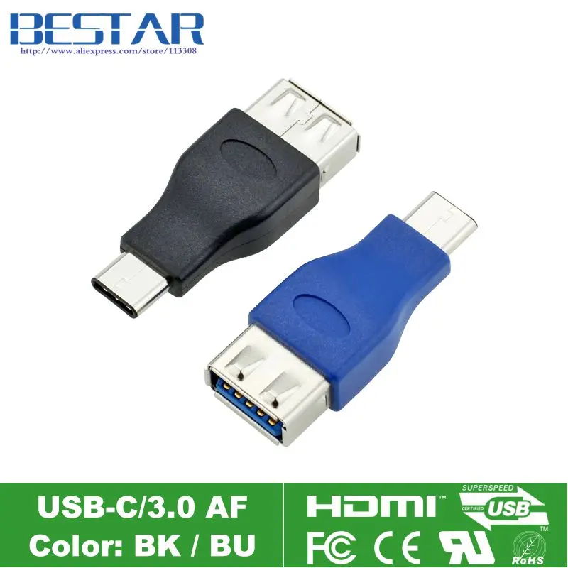 

Адаптер с разъемом USB 3,1 Type C, 5 В, 3 А, 500 МБ/с./с, USB 3,1 Type C, USB 3,0, OTG