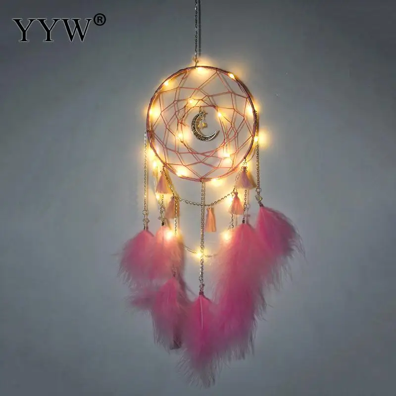 Ловец снов светодиодный светильник звездное небо перо Охотник вещество ветер