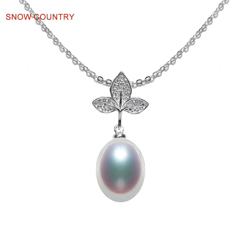 Снежная страна трилистник 10-11 мм натуральная капля форма белый пресноводный