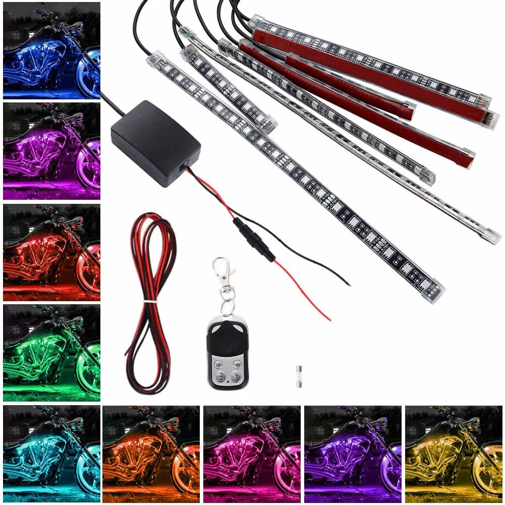 Автомобильная светодиодная ленсветильник RGB 6 шт. s 72LED декоративные атмосферные