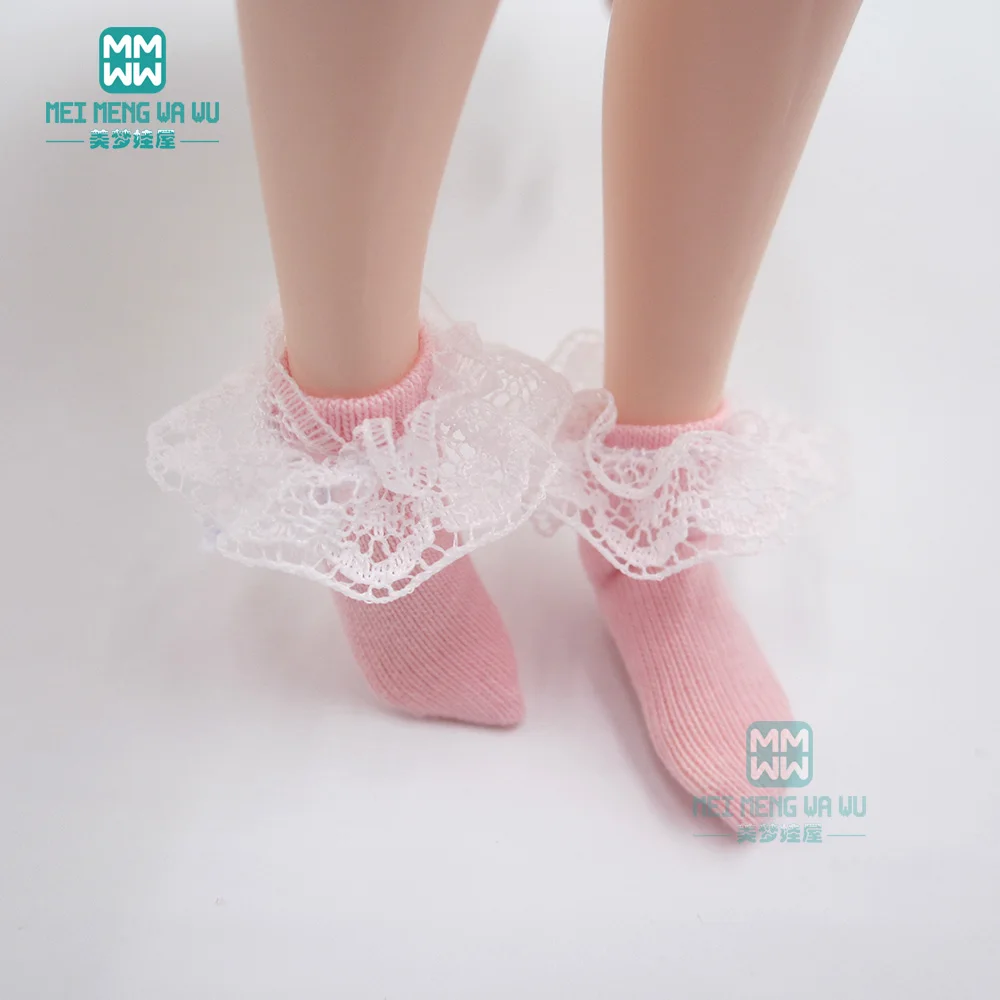 Подходит для кукол блайз Azone OB22 O24 28-30 см модные носки на шнуровке розовые черные