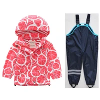 new childrens clothing girls jackets childrens windbreaker spring and autumn baby big childrens hooded jacket ocean tide p