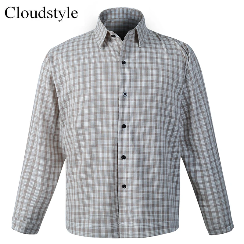 Cloudstyle 2018 Male Shirts Casual Spring Autumn Plaid Mens New Arrival Quality Single Breasted Men Shirt Long Sleeves | Мужская одежда