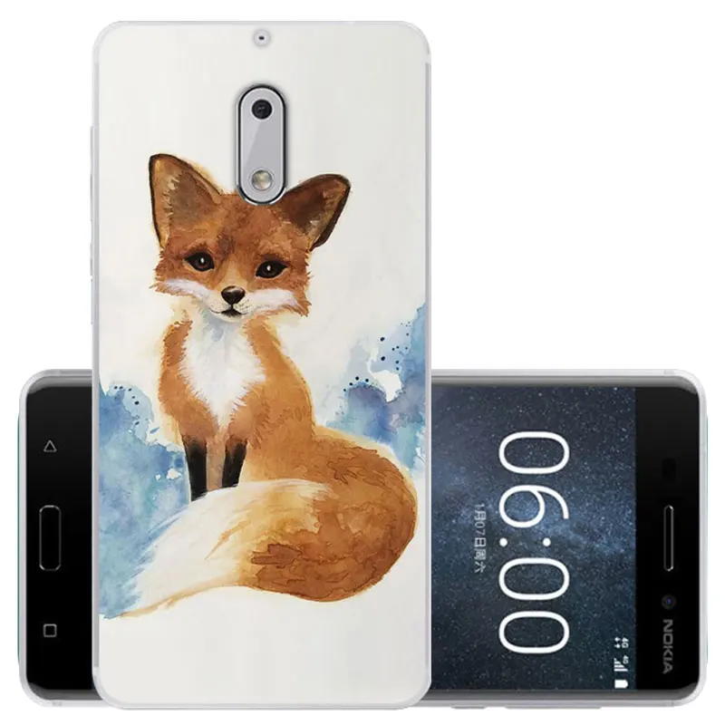 CROWNPRO чехол для Nokia 6 Чехол Мягкий силиконовый чехол для Nokia 6 TA-1000 TA-1003 5," защитный чехол для телефона для Nokia 6 Coque - Цвет: QHL