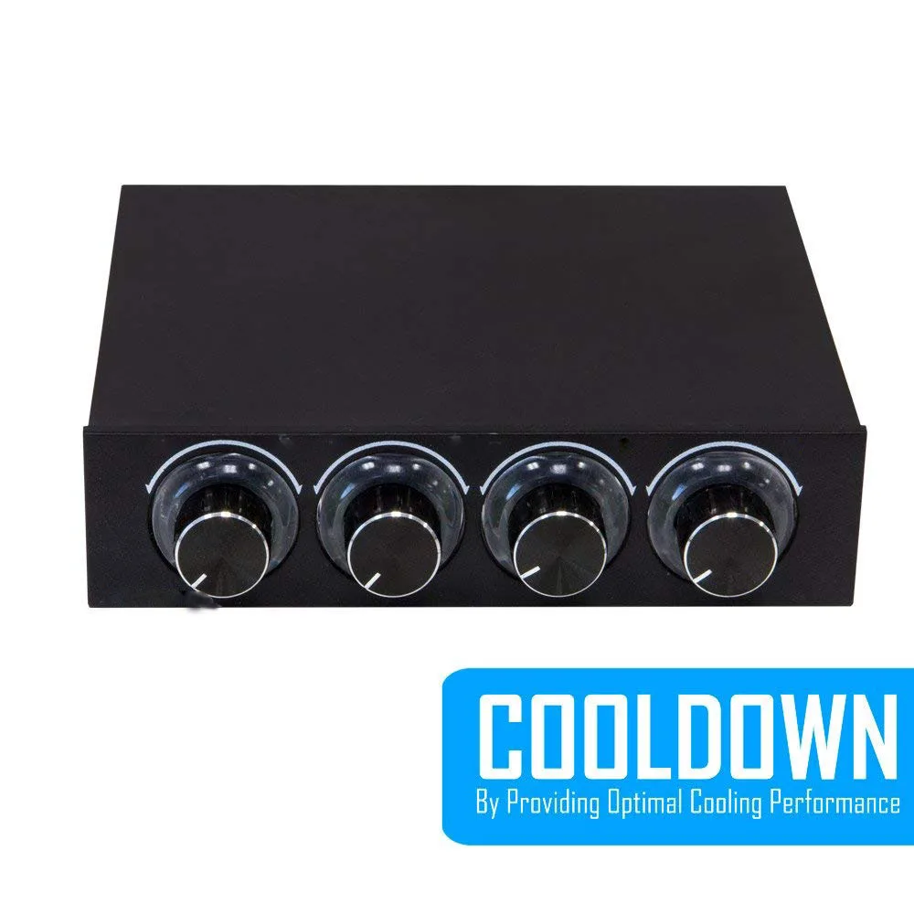 Контроллер скорости вентилятора 4-канальный с светодиодный-управлением до 4