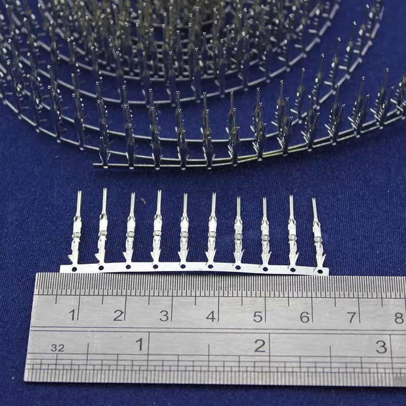 100 шт. Dupont штырь обжимной штырь Перемычка клеммный разъем металлический 2,54 мм