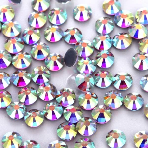 AB Color 1440 шт AB с плоской задней частью DIY стразы горячей фиксации Стразы стеклянные камни и кристаллы горячей фиксации Стразы для одежды дизайн ногтей Стразы - Цвет: AB Color