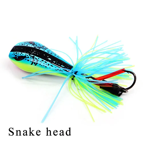 FTK 1 шт. высокое качество лягушка Snakehead приманка рыболовные Lrues крючки колоннар Topwater Bass приманка лягушка Lure жесткие рыболовные снасти - Цвет: 008