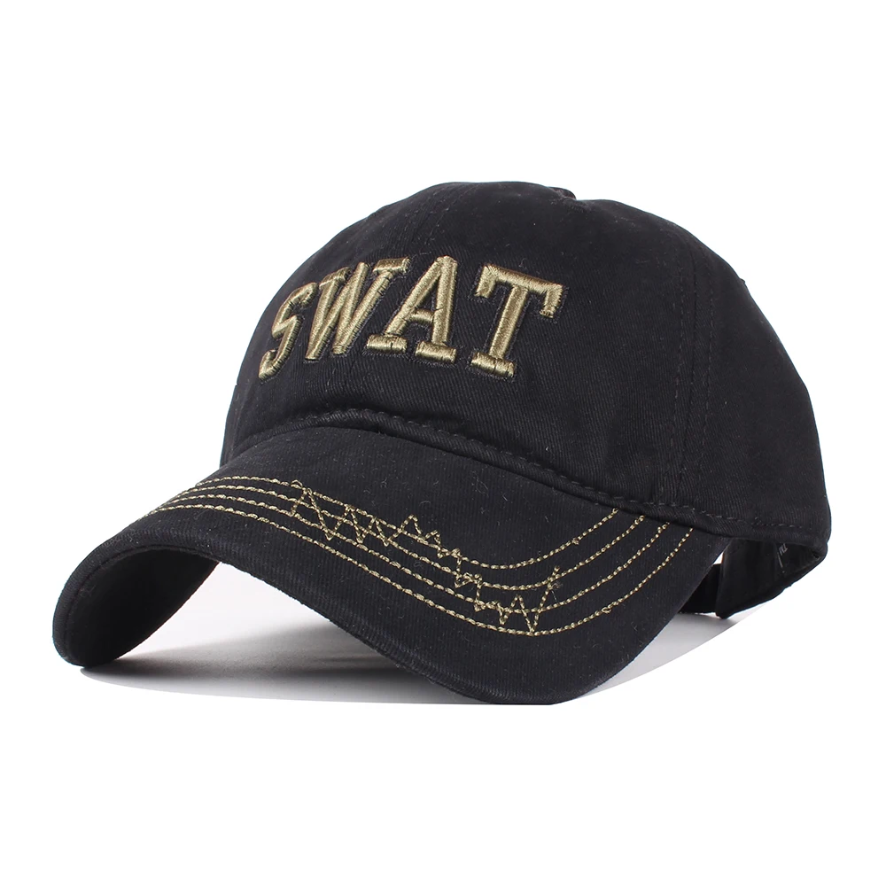 Difanni камуфляжная Мужская тактическая бейсболка США брендовая с надписью SWAT Кепка