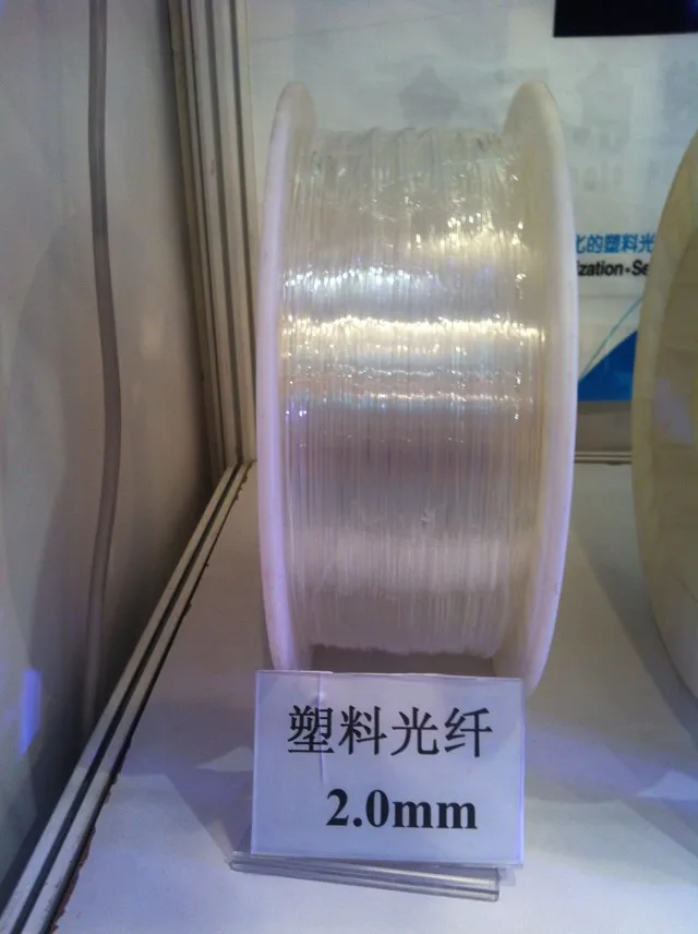 2 0 мм Диаметр/350 м/рулон ПММА волоконно оптический кабель Блестящий боковой