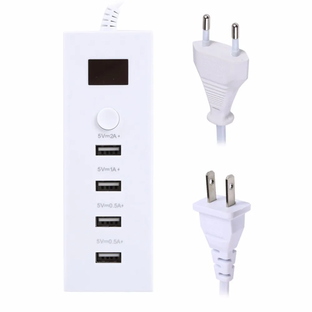 5V 1A/2A 4 порта USB адаптер питания быстрой зарядки сетевого зарядного устройства