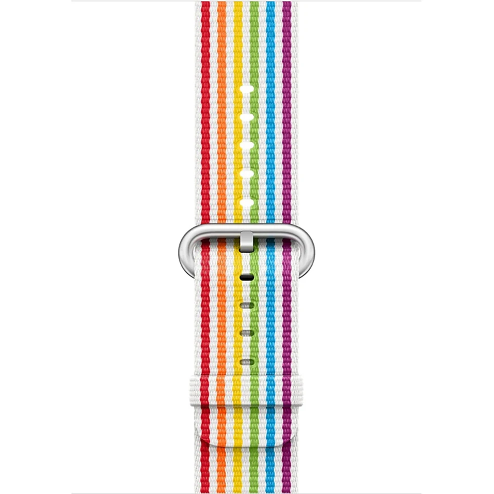 Ремешок URVOI для Apple Watch series 5 4 3 2 1 тканый нейлоновый ремешок для iWatch с классической пряжкой - Цвет ремешка: Pride edition