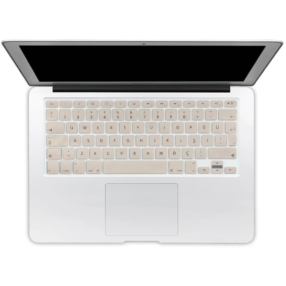 gold ЕС Турецкая версия силиконовая клавиатура протектор наклейки кожи для Apple Macbook Pro 13 15 17 retina Mac Air 13 крышка клавиатуры - Цвет: gold