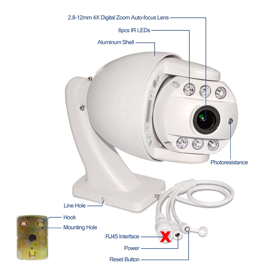 Stardot Wireless 4G camera ip Outdoor PTZ 1080P SIM card ptz speed dome 128G TF security surveillance | Безопасность и защита