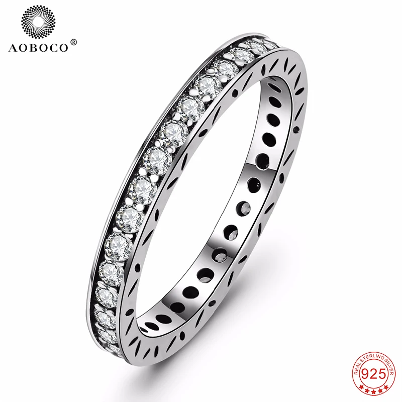 Женское кольцо с кристаллами из серебра 100% пробы|ring fashion|ring forrings for women |