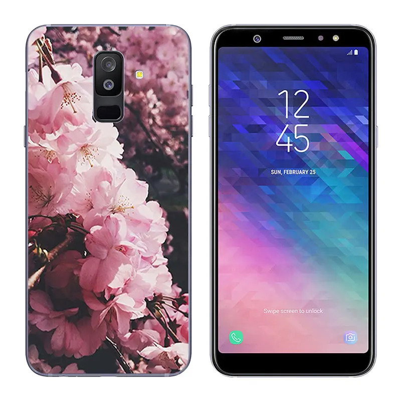 Чехол 6 0 &quotдля Samsung Galaxy A6 + (2018) A6Plus 2018 ультратонкий прозрачный гелевый из ТПУ для