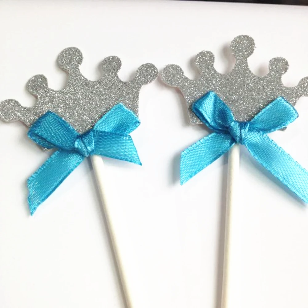 Блестящая золотая Серебряная корона розовый синий цвет с бантом для маленьких