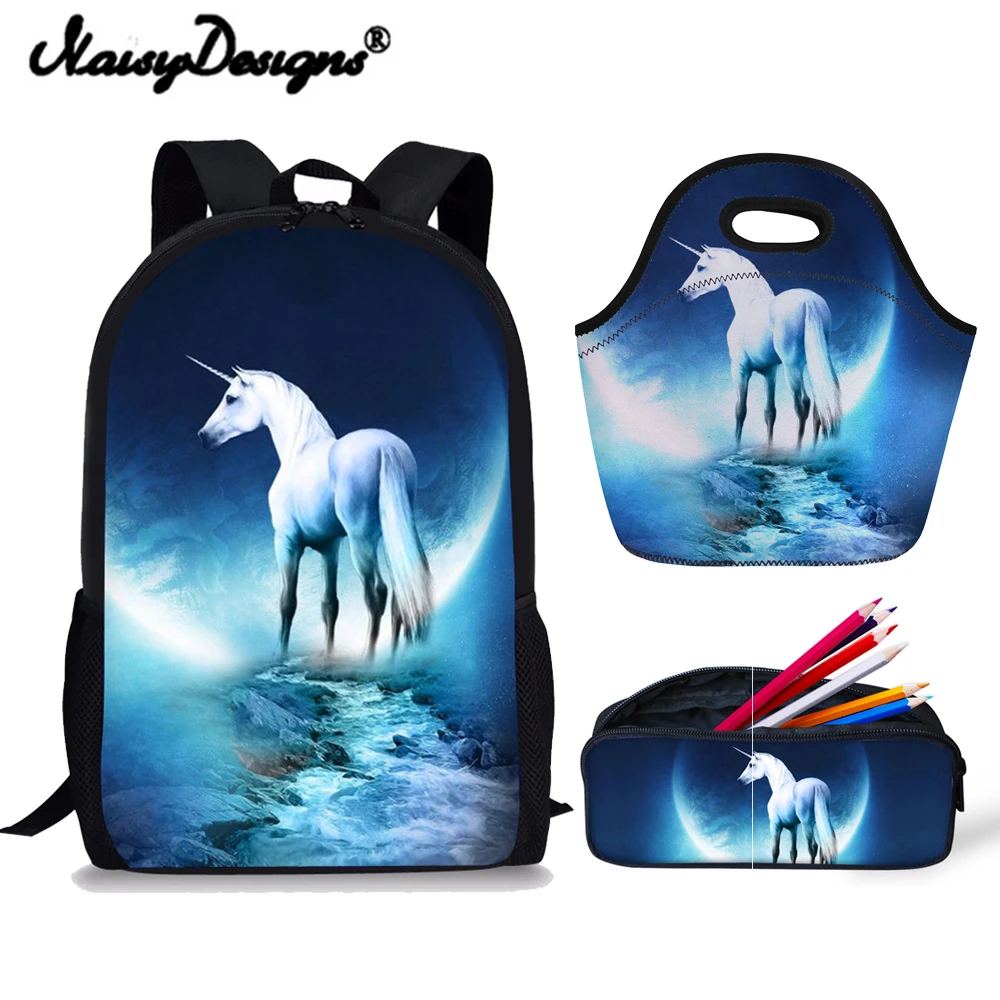 Женский школьный рюкзак с принтом Единорог|Мужские рюкзаки| |